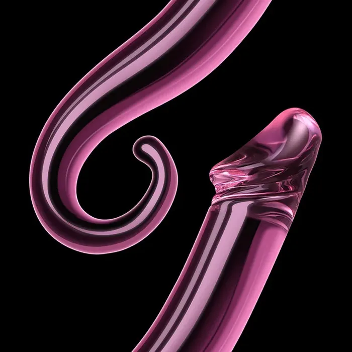 Lovetoyshub Female Sex Toys | 7.71Inch Glass Dildo with Realistic Glans