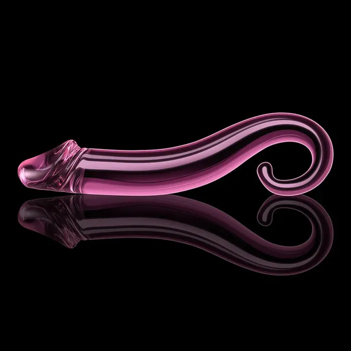Lovetoyshub Female Sex Toys | 7.71Inch Glass Dildo with Realistic Glans