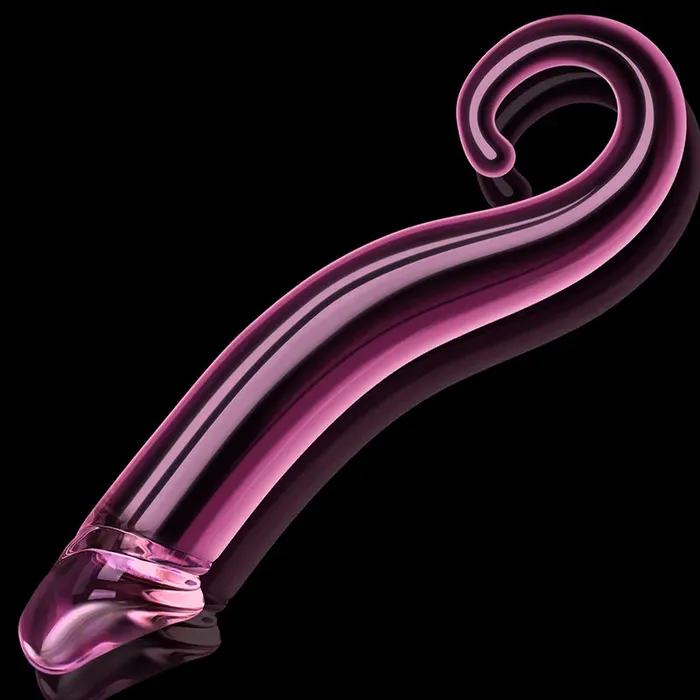 Lovetoyshub Female Sex Toys | 7.71Inch Glass Dildo with Realistic Glans