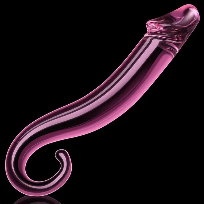 Lovetoyshub Female Sex Toys | 7.71Inch Glass Dildo with Realistic Glans