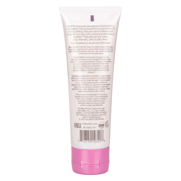 Luvmor Naturals Coconut Oil-Based Personal  Lubricant 4 Oz | CalExotics Sexual Health & Wellbeing