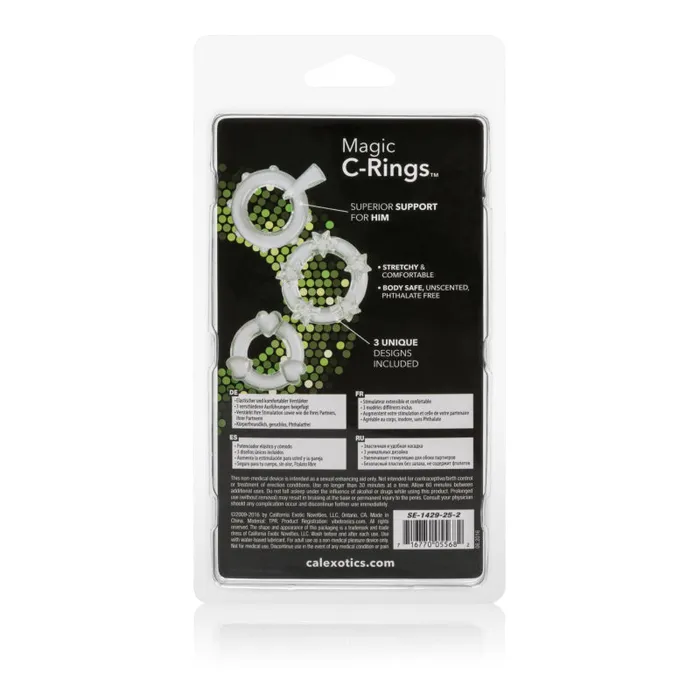 Magic C-Rings - Clear | CalExotics Anal Magic C-Rings - Clear | CalExotics Anal