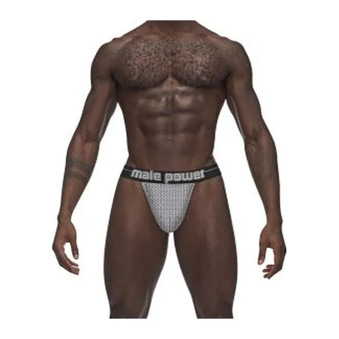 Male Power Male Sex Toys Male Power Sexagon Micro V Thong Grey