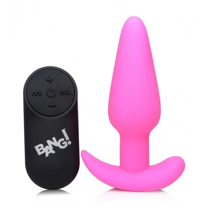 Male Sex Toys 21x Silicone Butt Plug With Remote Pink Xr Brands Bang