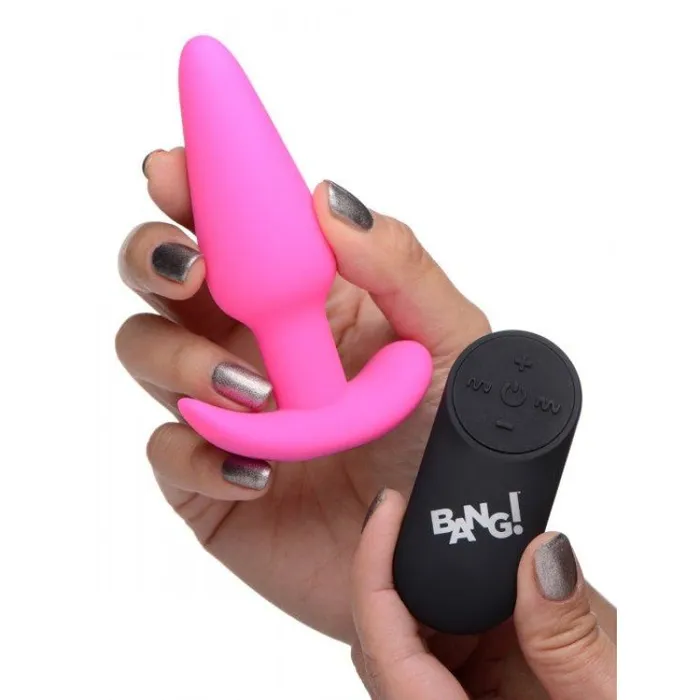Male Sex Toys | 21x Silicone Butt Plug With Remote - Pink - Xr Brands Bang Male Sex Toys | 21x Silicone Butt Plug With Remote - Pink - Xr Brands Bang