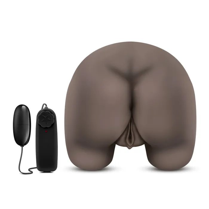 Male Sex Toys Eden Eden Oversized Realistic Brown Pussy Ass Vibrating Pocket Pussy