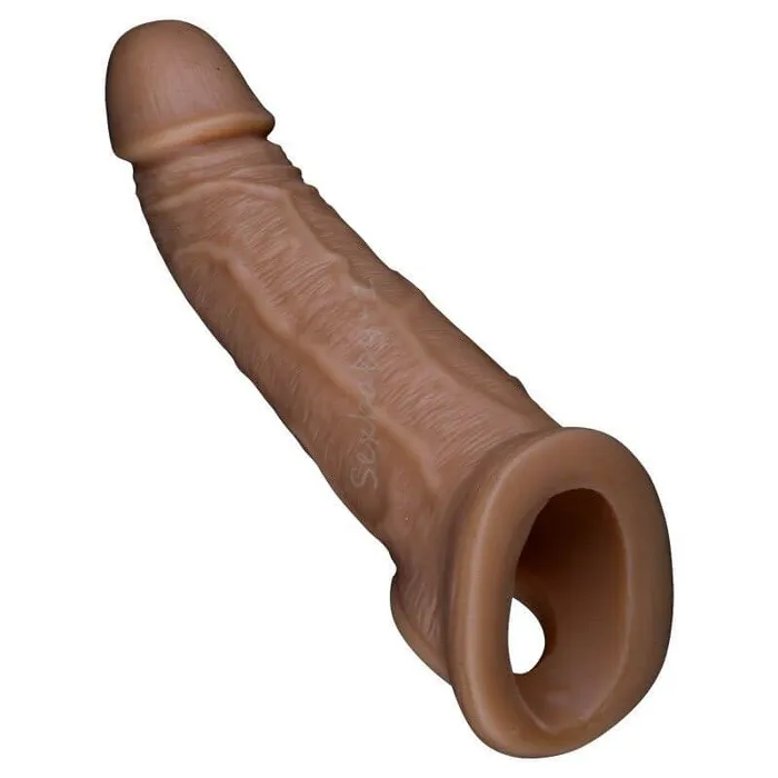 Male Sex Toys Itspleazure Brown Silicone Penis Sleeve and Extender ItspleaZure Male Sex Toys Itspleazure Brown Silicone Penis Sleeve and Extender ItspleaZure