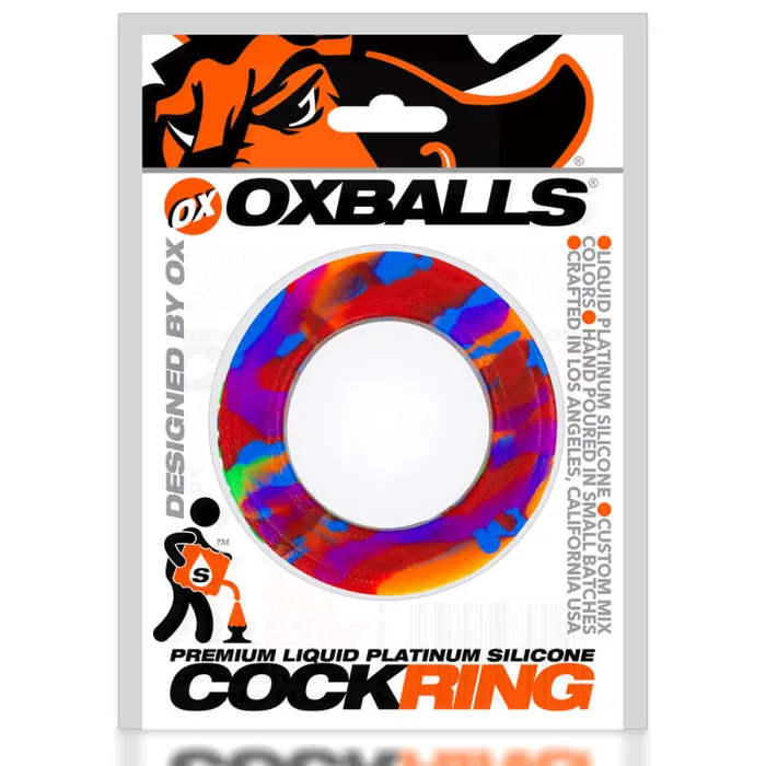 Male Sex Toys | Pig-Ring Comfort Cockring - Rainbow - Oxballs Male Sex Toys | Pig-Ring Comfort Cockring - Rainbow - Oxballs
