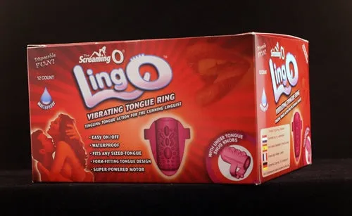Male Sex Toys Screaming O The LingO Vibrating Tongue Ring 12 Count Box