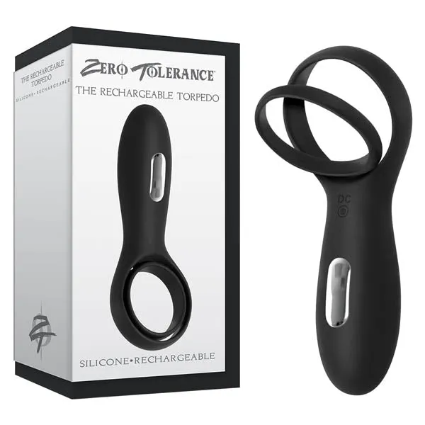 Male Sex Toys Zero Tolerance Zero Tolerance The Rechargeable Torpedo Black USB Rechargeable Vibrating Cock Ring Male Sex Toys Zero Tolerance Zero Tolerance The Rechargeable Torpedo Black USB Rechargeable Vibrating Cock Ring