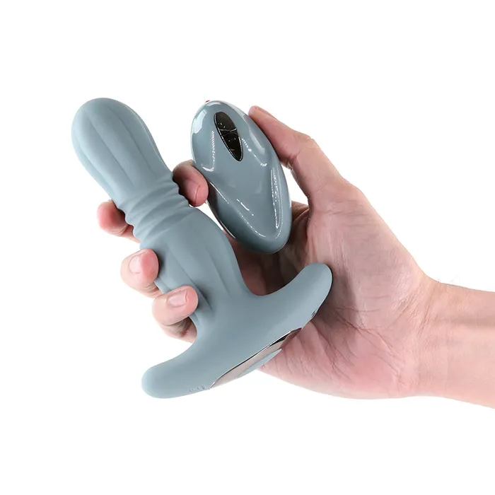 NS Novelties Male Sex Toys | Renegade Gemini - Grey - Grey 14.8 cm USB Rechargeable Thrusting & Vibrating Butt Plug with Remote NS Novelties Male Sex Toys | Renegade Gemini - Grey - Grey 14.8 cm USB Rechargeable Thrusting & Vibrating Butt Plug with Remote