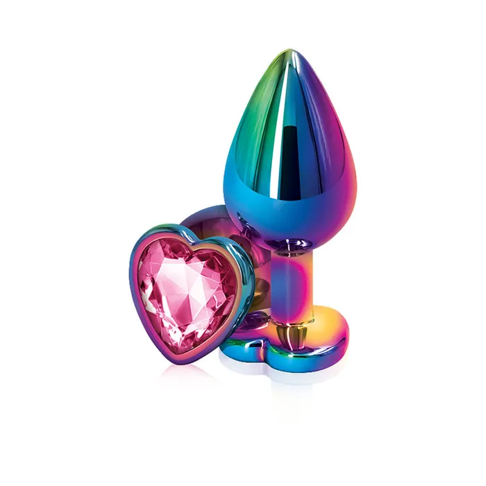 nsnovelties Anal Rear Assets Multicolor Heart Medium Pink