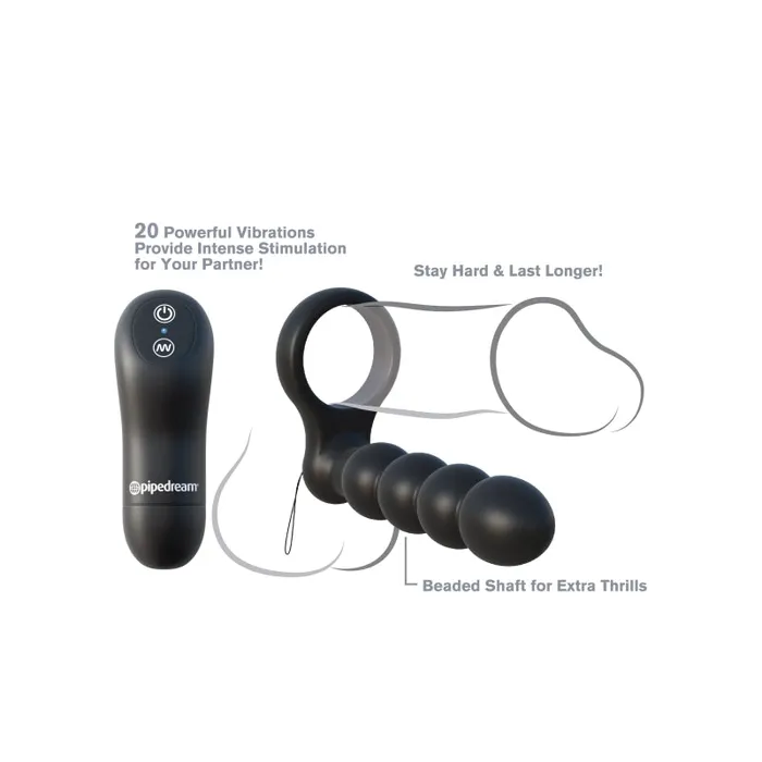 Pipedream Anal | Fantasy C-Ringz Remote Control Double Penetrator - Black Pipedream Anal | Fantasy C-Ringz Remote Control Double Penetrator - Black