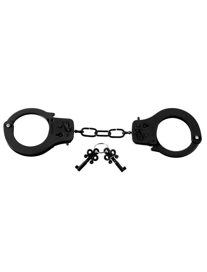 Pipedream Couples Fetish Fantasy Series Designer Metal Handcuffs Black