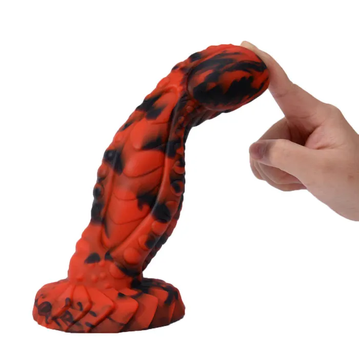 Playfulsextoy Dragon Shape Mixed Color Liquid Silicone Couple SM LGBTQ Sex Toy | Female Sex Toys