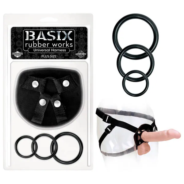 Plus Size Basix Rubber Works Universal Harness Plus Sizepd432002 Pipedream