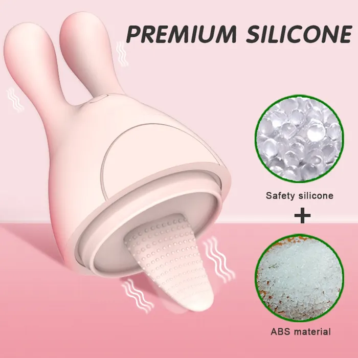 Rabbit Huge Tongue Dildo Vibrator | Lusty Age Female Sex Toys