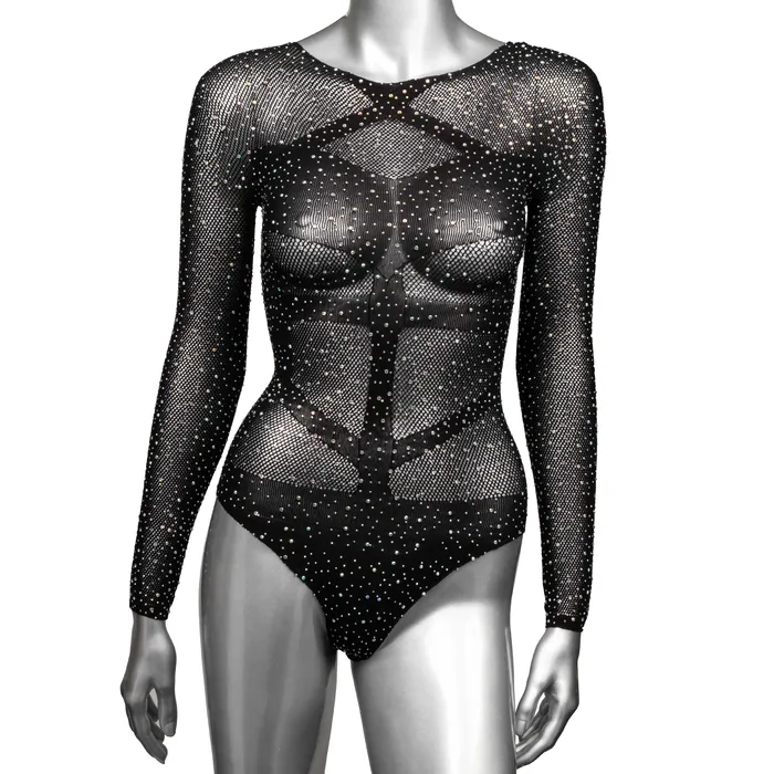 Radiance Long Sleeve Body Suit One Size Black Sale Male Sex Toys