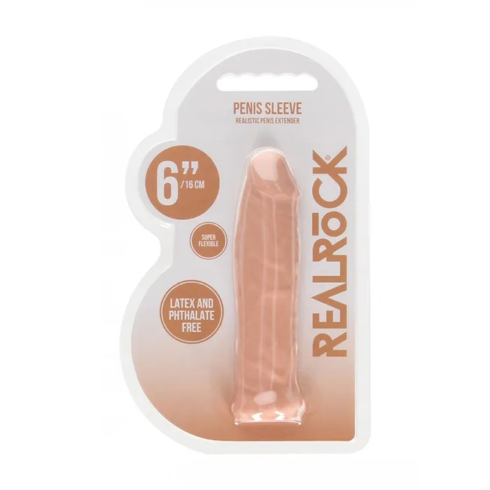 REALROCK 6'' Realistic Penis Sleeve - Flesh 15.2 cm Penis Extension Sleeve | Shots Toys Male Sex Toys REALROCK 6'' Realistic Penis Sleeve - Flesh 15.2 cm Penis Extension Sleeve | Shots Toys Male Sex Toys