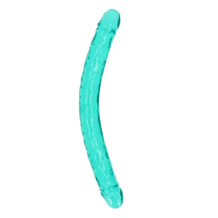 RealRock Crystal Clear Double Dong 18 in DualEnded Dildo Turquoise Shots America Dildos RealRock Crystal Clear Double Dong 18 in DualEnded Dildo Turquoise Shots America Dildos