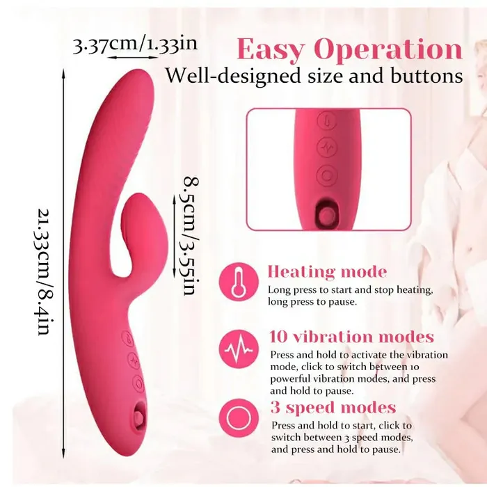 Rechargeable Silicone Clit Vibrator with 10 Vibration and 5 Sucking Modes | Lovetoyshub Female Sex Toys