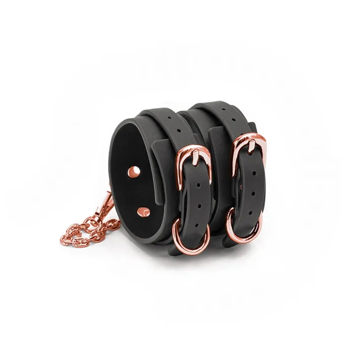 Restraints Nsnovelties Bondage Couture Ankle Cuffs Black