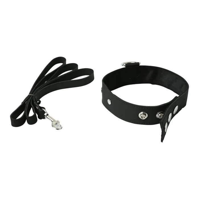 Restraints | Sport Sheets Premium Leather Leash & Collar