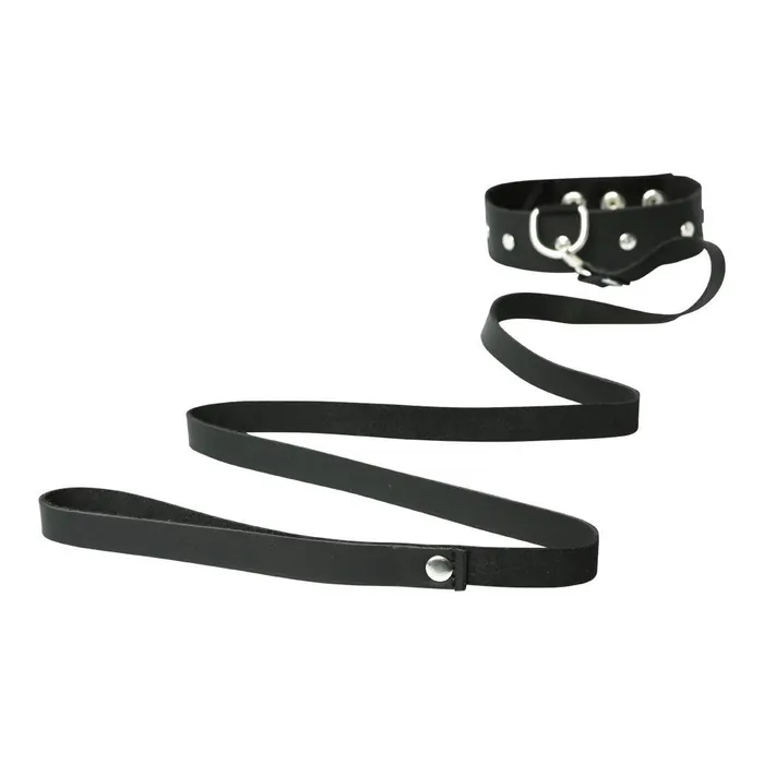 Restraints | Sport Sheets Premium Leather Leash & Collar