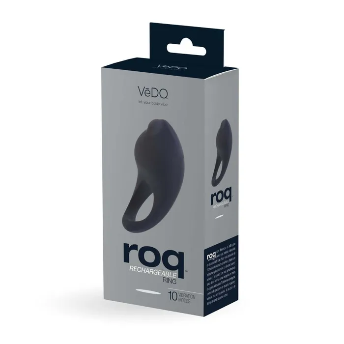 Roq Rechargeable Ring Just Black VeDO Anal