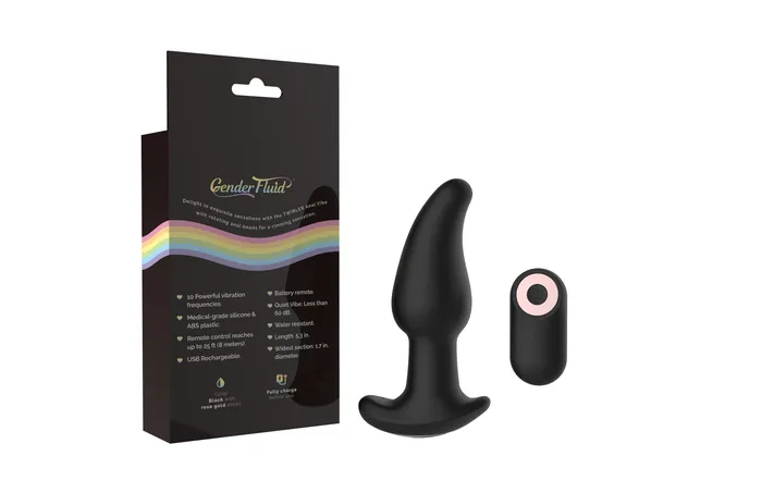 Sale Specials Anal | Gender Fluid Twirler Anal Vibrator - Black