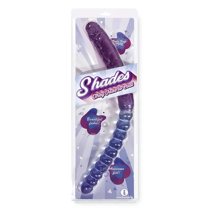 Shades 17 Jelly TPR Double Dongic1307 Icon Brands Dildos