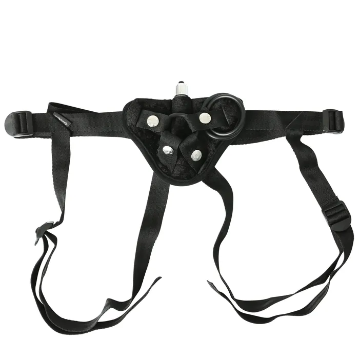 Sportsheets Vibrating Black Velvet Strap On Female Sex Toys