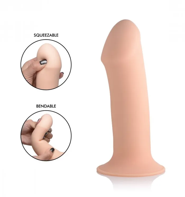 Squeezable Thick Phallic Dildo XR Brands Female Sex Toys