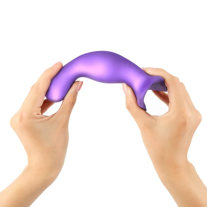 Strap-On-Me Curvy Plug Dildo Metallic Purple - Medium | Strap-On-Me Female Sex Toys