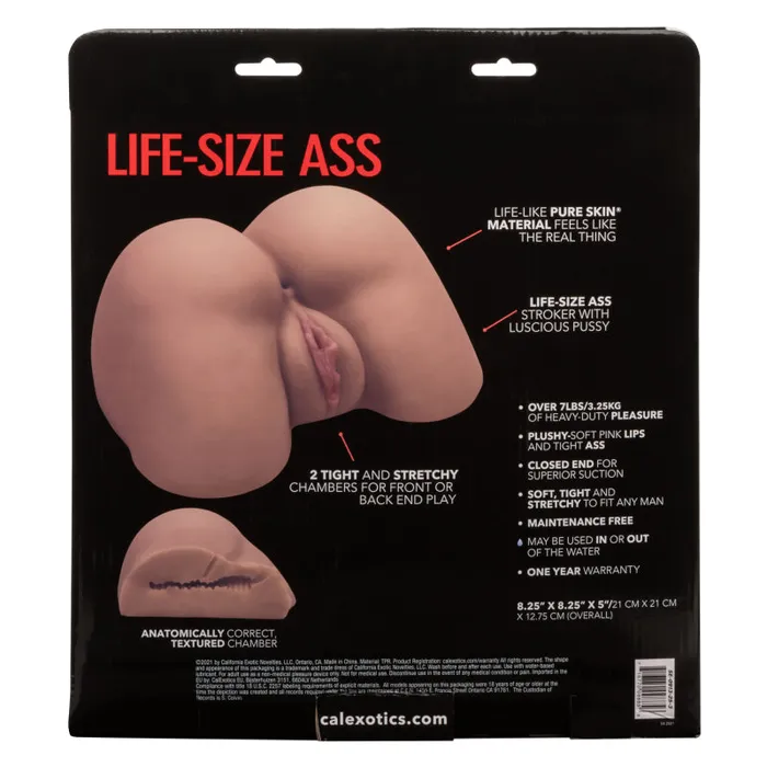 Stroke It Life-Size Ass - Brown | Calexotics Male Sex Toys Stroke It Life-Size Ass - Brown | Calexotics Male Sex Toys