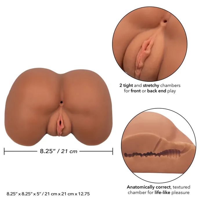 Stroke It Life-Size Ass - Brown | Calexotics Male Sex Toys Stroke It Life-Size Ass - Brown | Calexotics Male Sex Toys