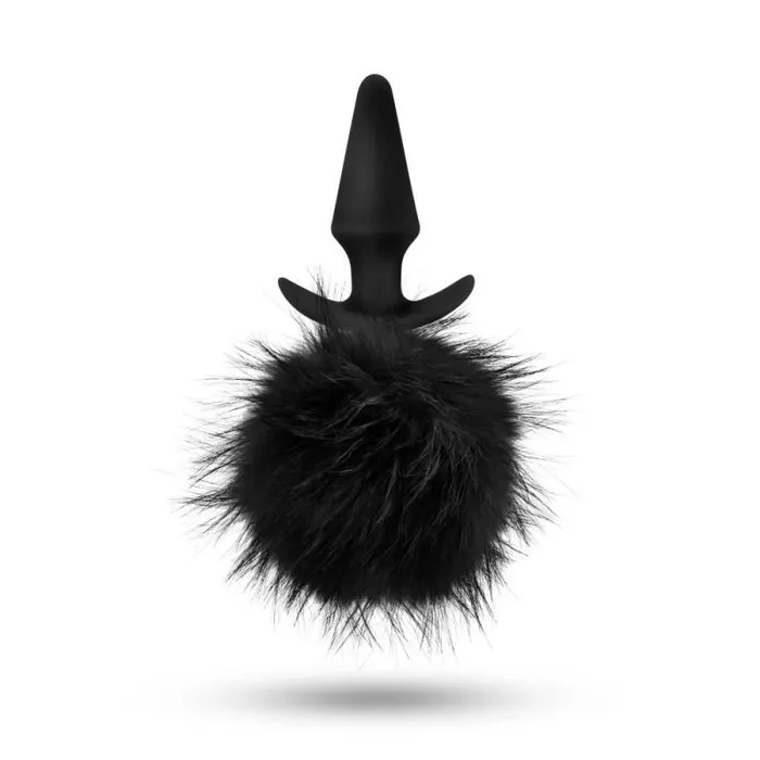 Temptasia Bunny Tail Pom Plug Black Blush Novelties Anal