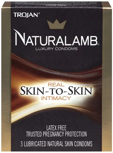 Trojan Condoms Enhancers Trojan Naturalamb Luxury Condoms 3 Pack