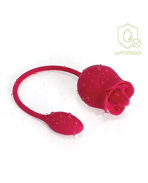 Uc Global Trade INChoney Play B Vibrators | Fiona Clit Licking Rose & Vibrating Egg - Red