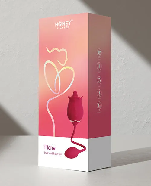 Uc Global Trade INChoney Play B Vibrators | Fiona Clit Licking Rose & Vibrating Egg - Red