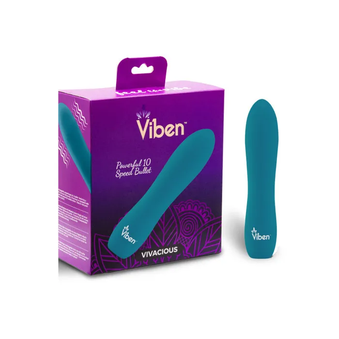 Viben Toys Female Sex Toys | Vivacious - Intense 10-Fuction Bullet - Ocean Viben Toys Female Sex Toys | Vivacious - Intense 10-Fuction Bullet - Ocean