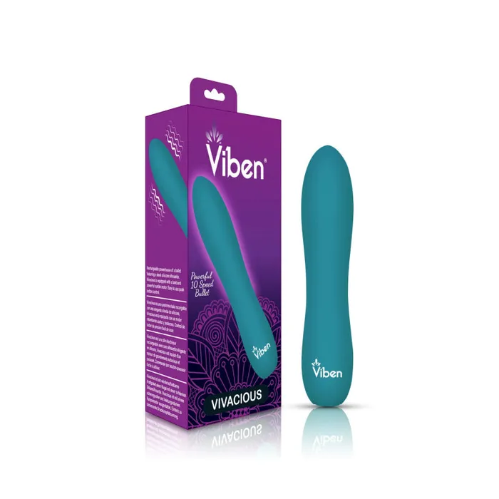 Viben Toys Female Sex Toys | Vivacious - Intense 10-Fuction Bullet - Ocean Viben Toys Female Sex Toys | Vivacious - Intense 10-Fuction Bullet - Ocean
