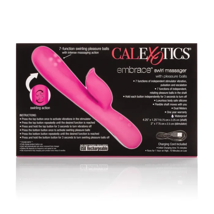 Vibrators | CalExotics Embrace Swirl Massager - Pink