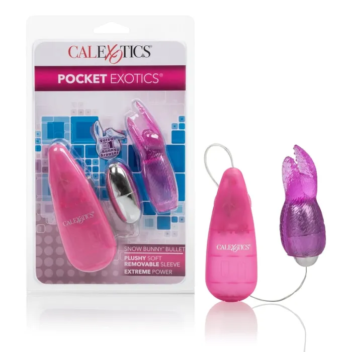 Vibrators | CalExotics Pocket Exotics Snow Bunny Bullet - Pink Vibrators | CalExotics Pocket Exotics Snow Bunny Bullet - Pink