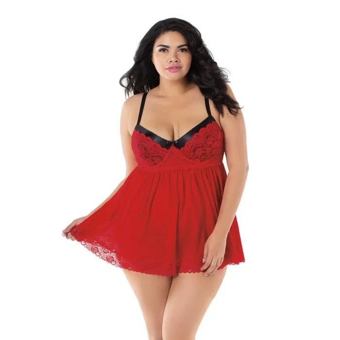 Vibrators Dreamgirl Babydoll GString 3x Ruby