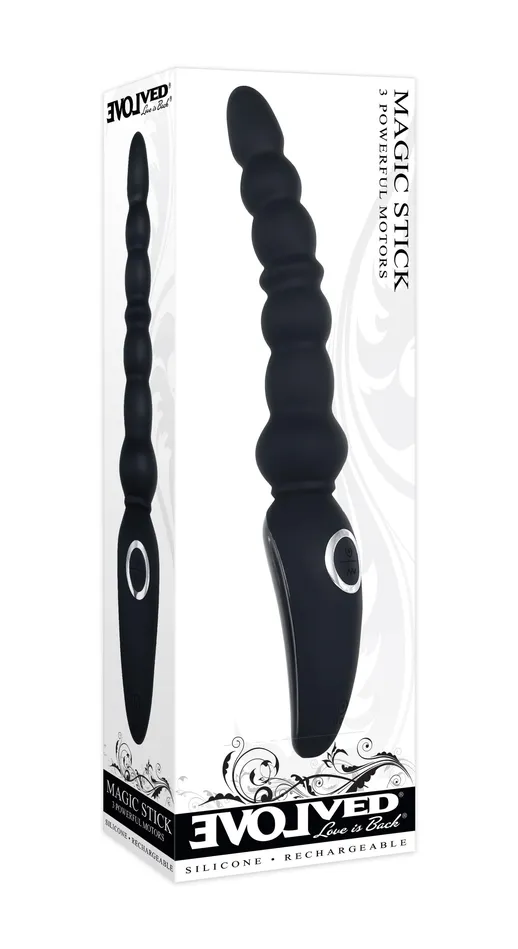 Vibrators | Evolved Novelties Evolved Magic Stick Beaded Vibrator - Black