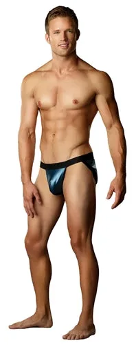 Vibrators Male Power Matte Metallic Panel Jock Small Medium Blue