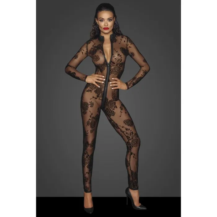 Vibrators Noir Long Tulle Overall w 3 Way Zipper