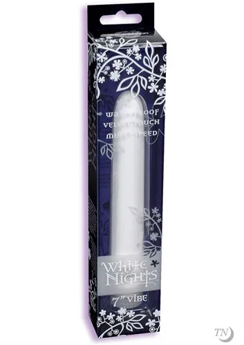 White Nights 7 Inch Vibrator White Doc Johnson Anal