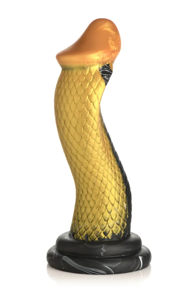 XR Brands Dildos Golden Snake Silicone Fantasy Spiked Dildo by Creature Cocks XR Brands Dildos Golden Snake Silicone Fantasy Spiked Dildo by Creature Cocks
